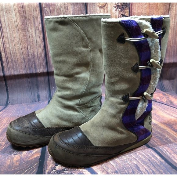 Sorel Shoes - Sorel Suka Suede Plaid Tall Boots NL1623-265 Womens 11 (c8c)